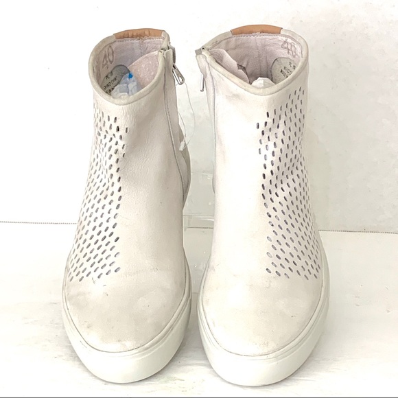 BLACKSTONE High Top Sneaker Genuine Gray Leather - Picture 3 of 8